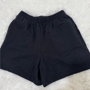 Skims black sweatshorts